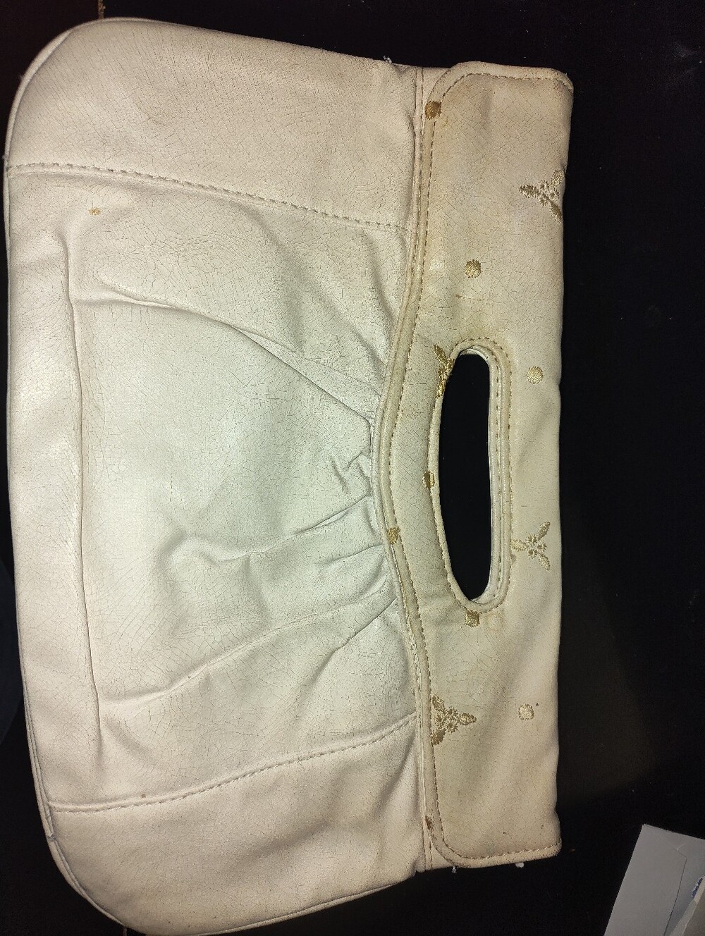 Women’s Cream Jeans Accessory Pouch - Cream